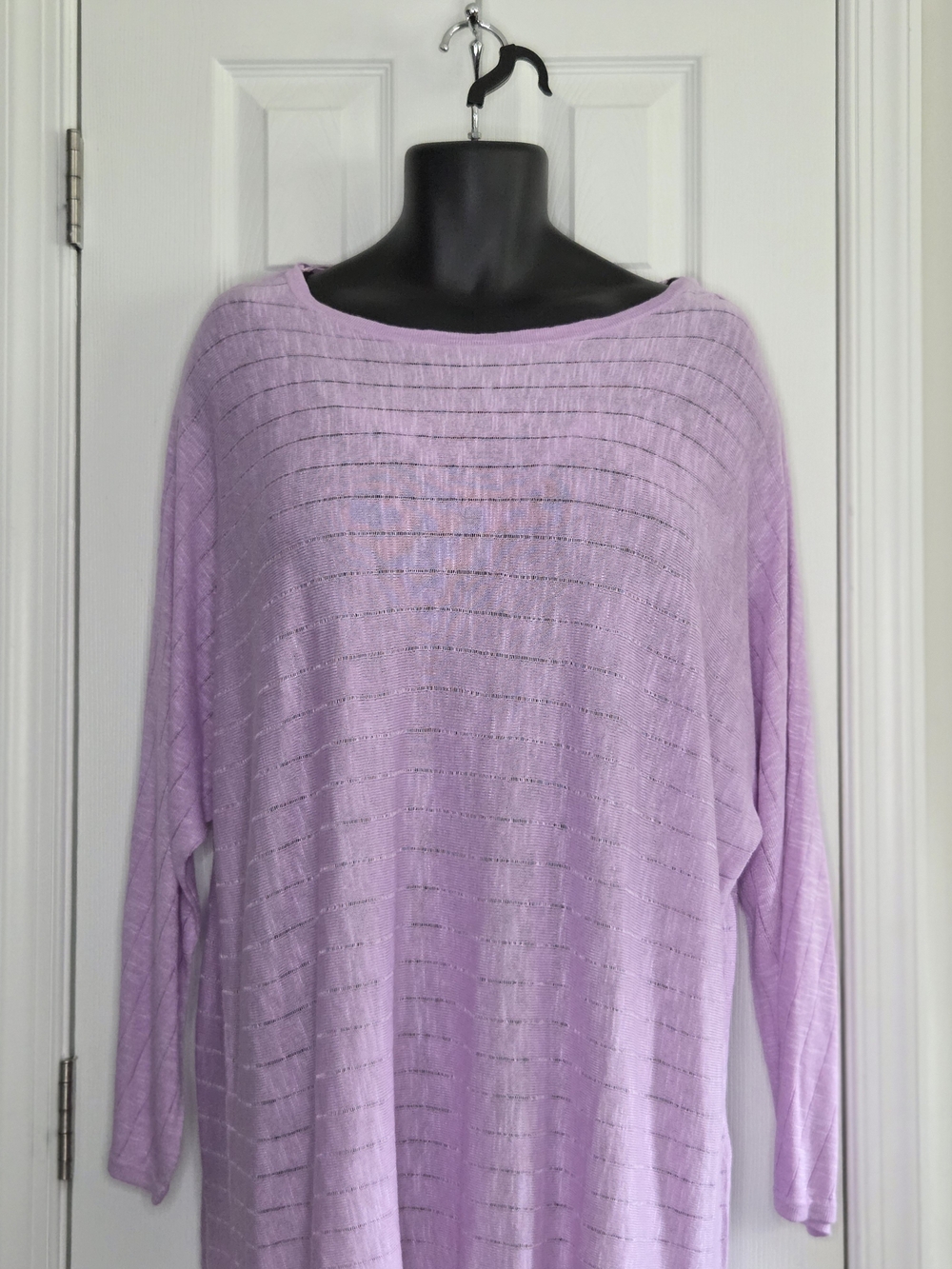 Style & Co Light Purple Lightweight Boatneck Top